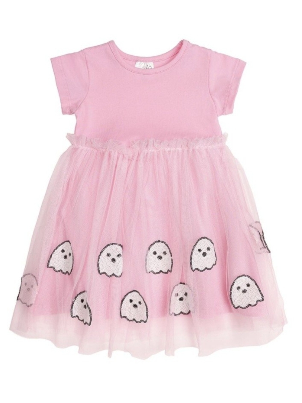 Sweet Wink Pink Ghost Tulle Dress Costume